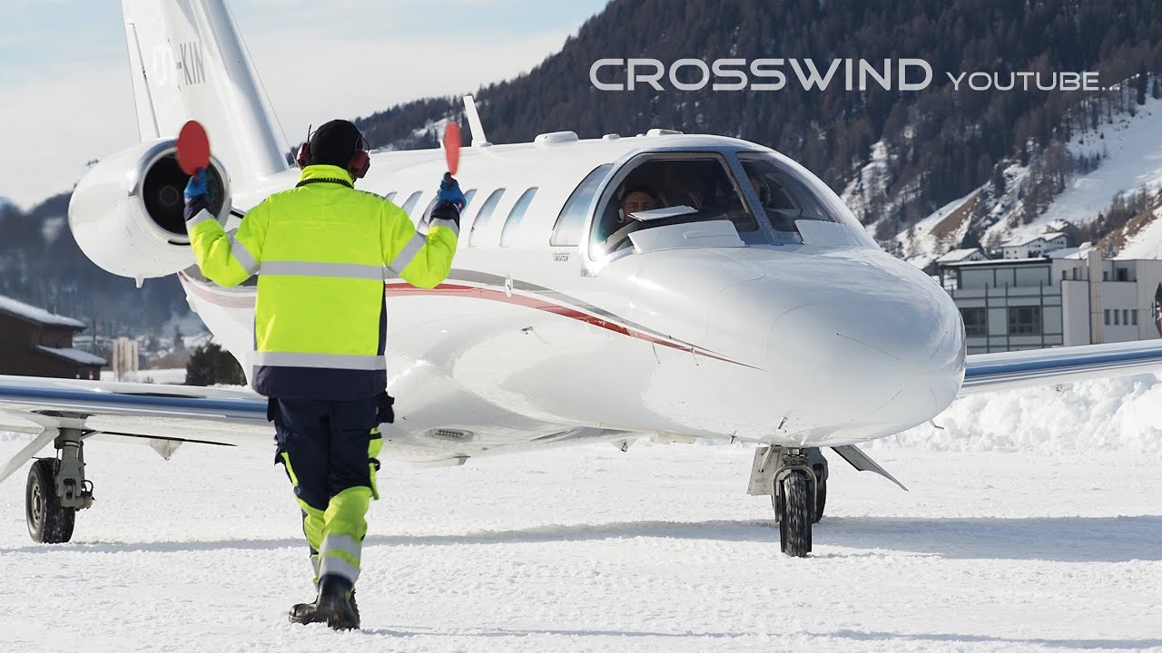 Engadin Airport Action | Snowy Plane-Spotting 02.01.2022