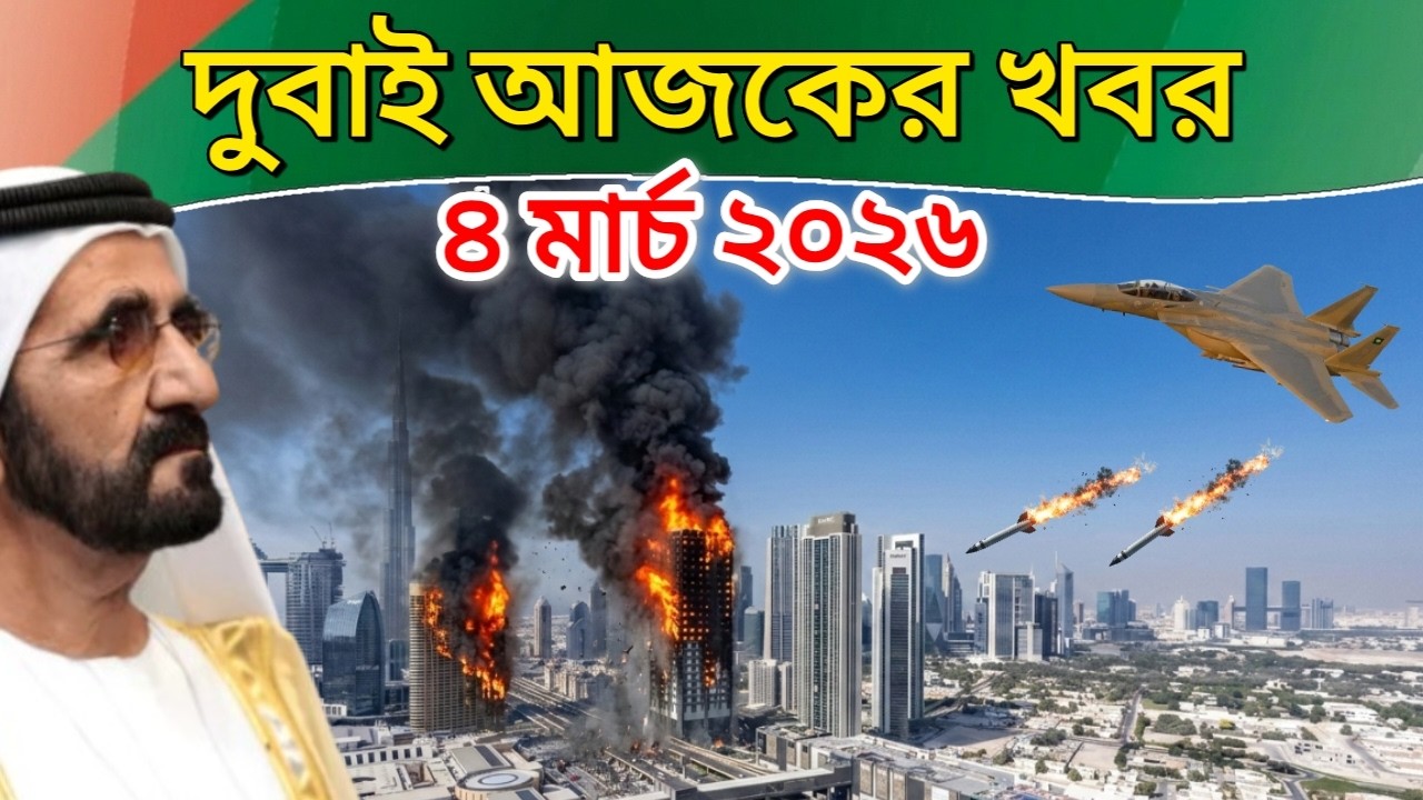 এইমাত্র দুবাইয়ে মার্কিন দূতাবাস শেষ! আজকের আমিরাতের ৫ টি বড় খবর (৪ মার্চ ২০২৬)