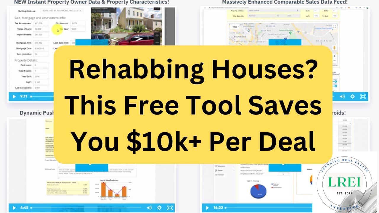 Rehabbing Houses? This Free Tool Saves You $10k+ Per Deal