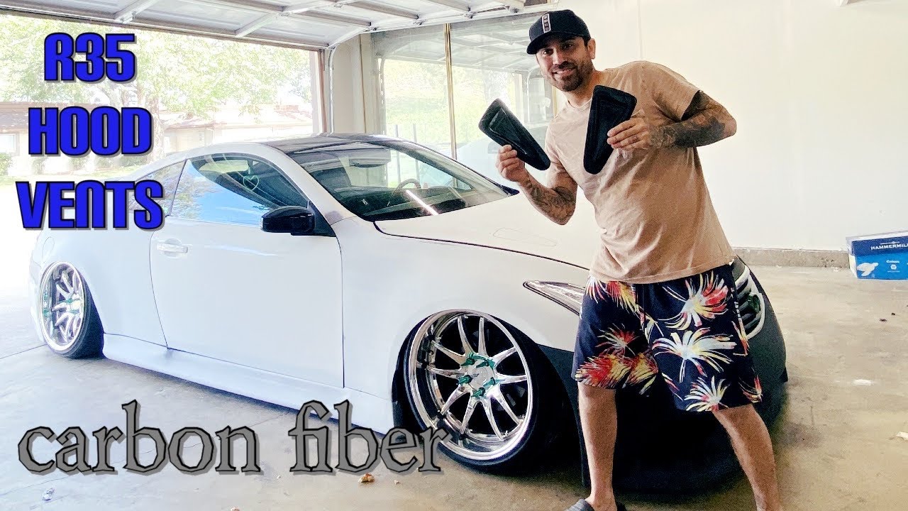 r35 hood vents installed on g35