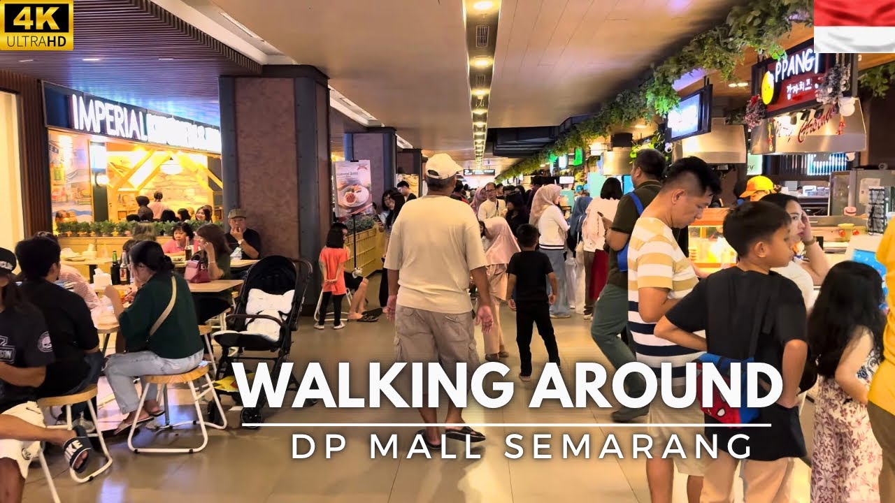 4K Walking Around DP Mall Semarang | Exploring One of Largest Mall in Semarang
