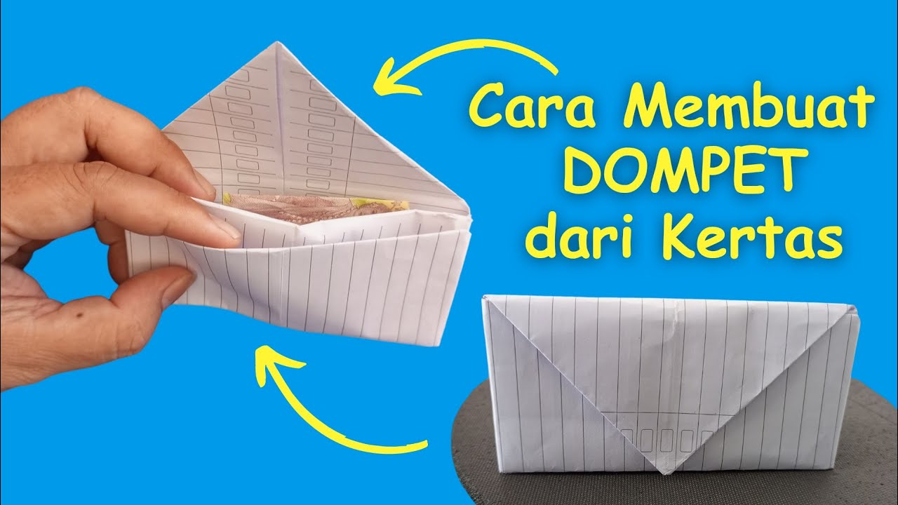 Cara Membuat Dompet dari Kertas Buku, Keren !!