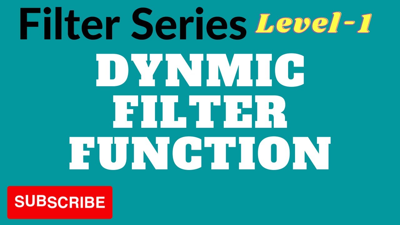 Filter Function Level -1