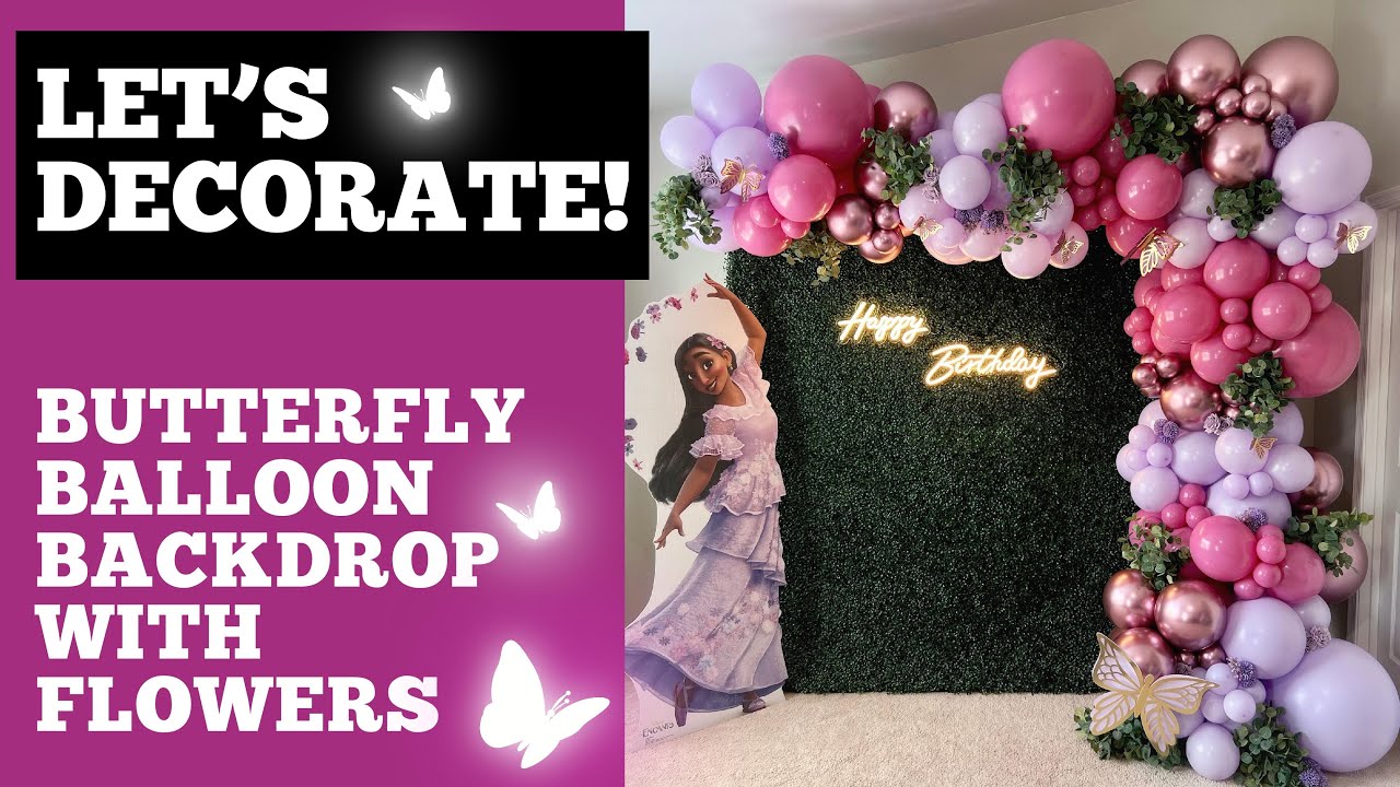 Encanto's Isabela Balloon Backdrop For A Birthday Party | Time-Lapse Setup