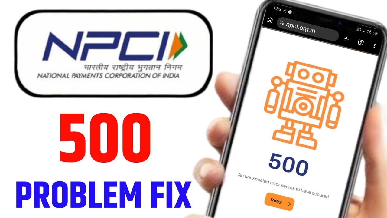 Fix 500 An unexpected error seems to have occurred || npci aadhaar seeding failure npci not working