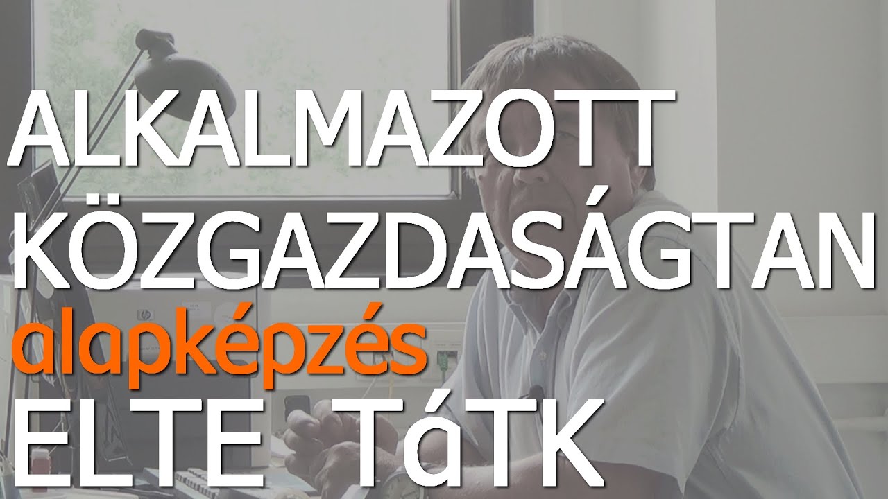 Alkalmazott közgazdaságtan alapképzési szak