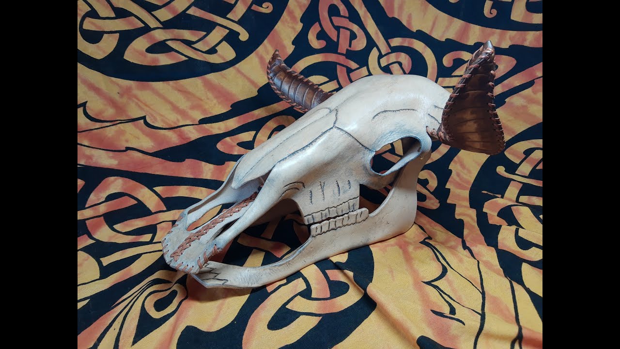 Leather Sculpting Tutorial - Cattle Skull for Costumes and Cosplay