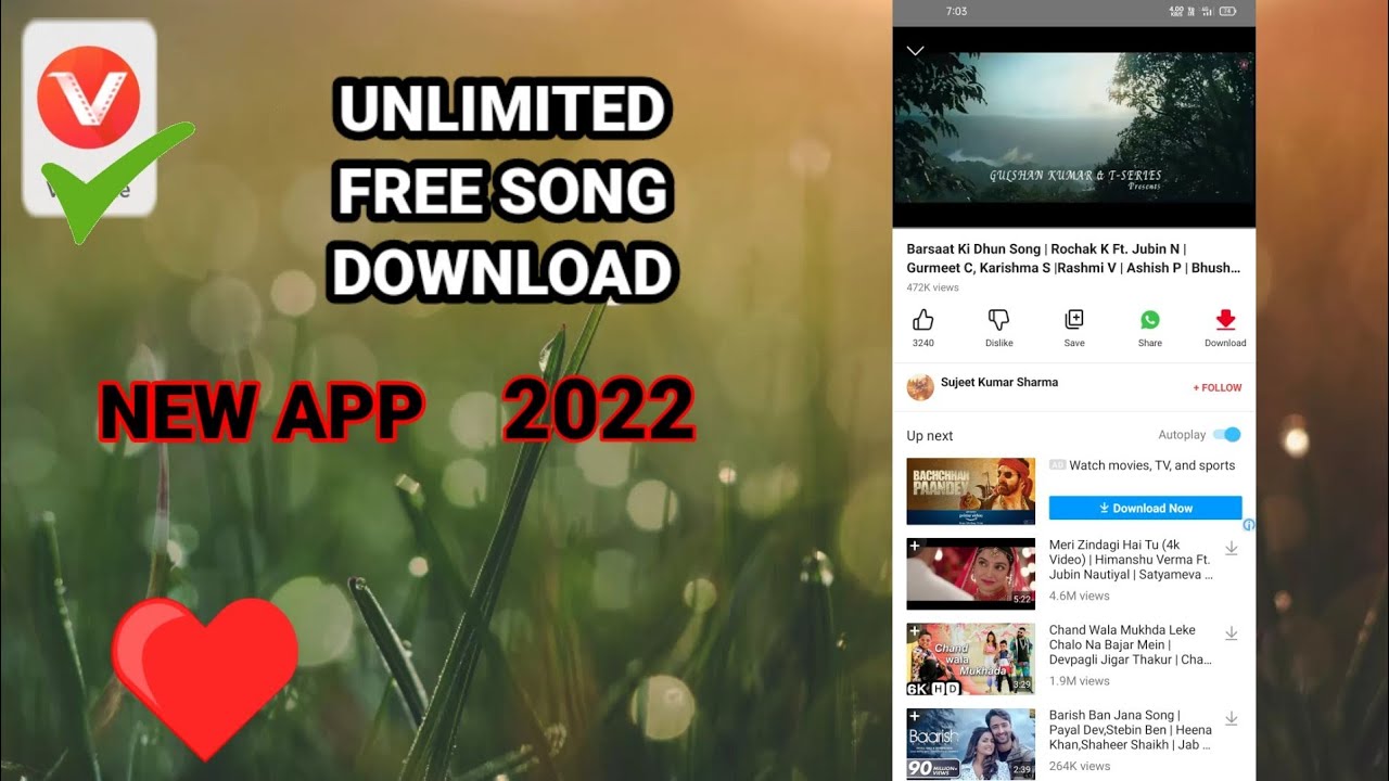 Download free, Unlimited song with this.  Android music player | GT Hindi