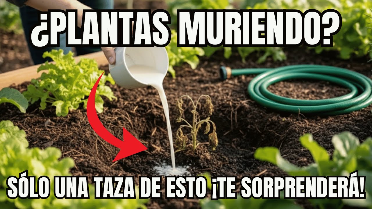 Una taza de agua de arroz revive plantas muertas al instante —¿Para qué comprar químicos?