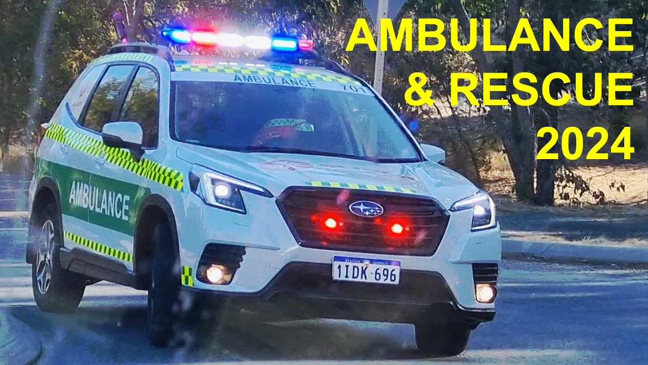 Ambulance, RFDS & RAC Rescue Responses - Perth WA - 2024
