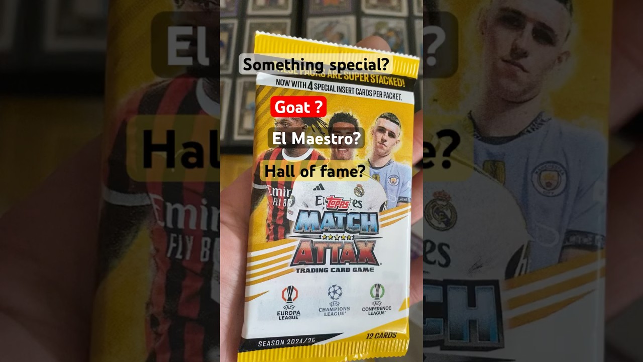 Match attax pack opening, Goat card, el maestro, hall of fame search #matchattaxextra #heroattax