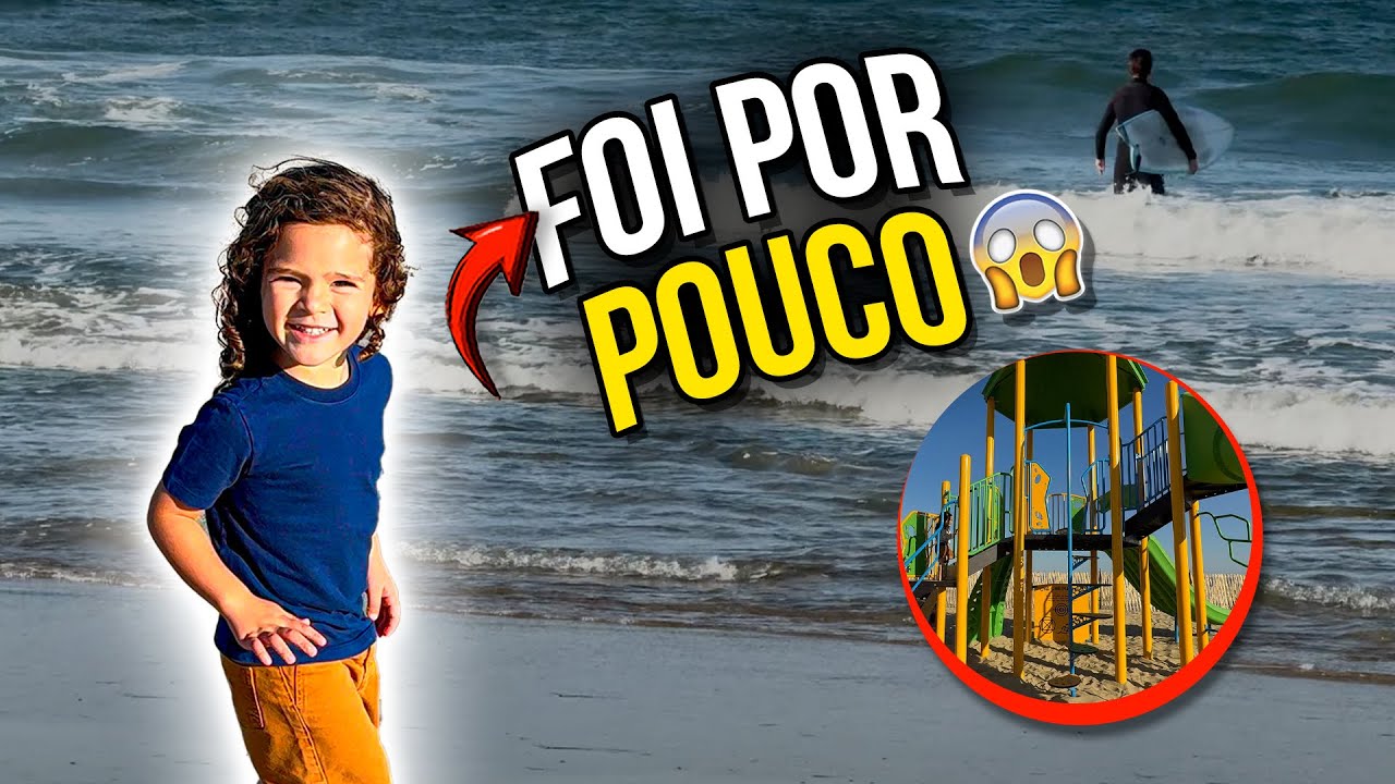 A ONDA QUASE LEVOU A GENTE 😨
