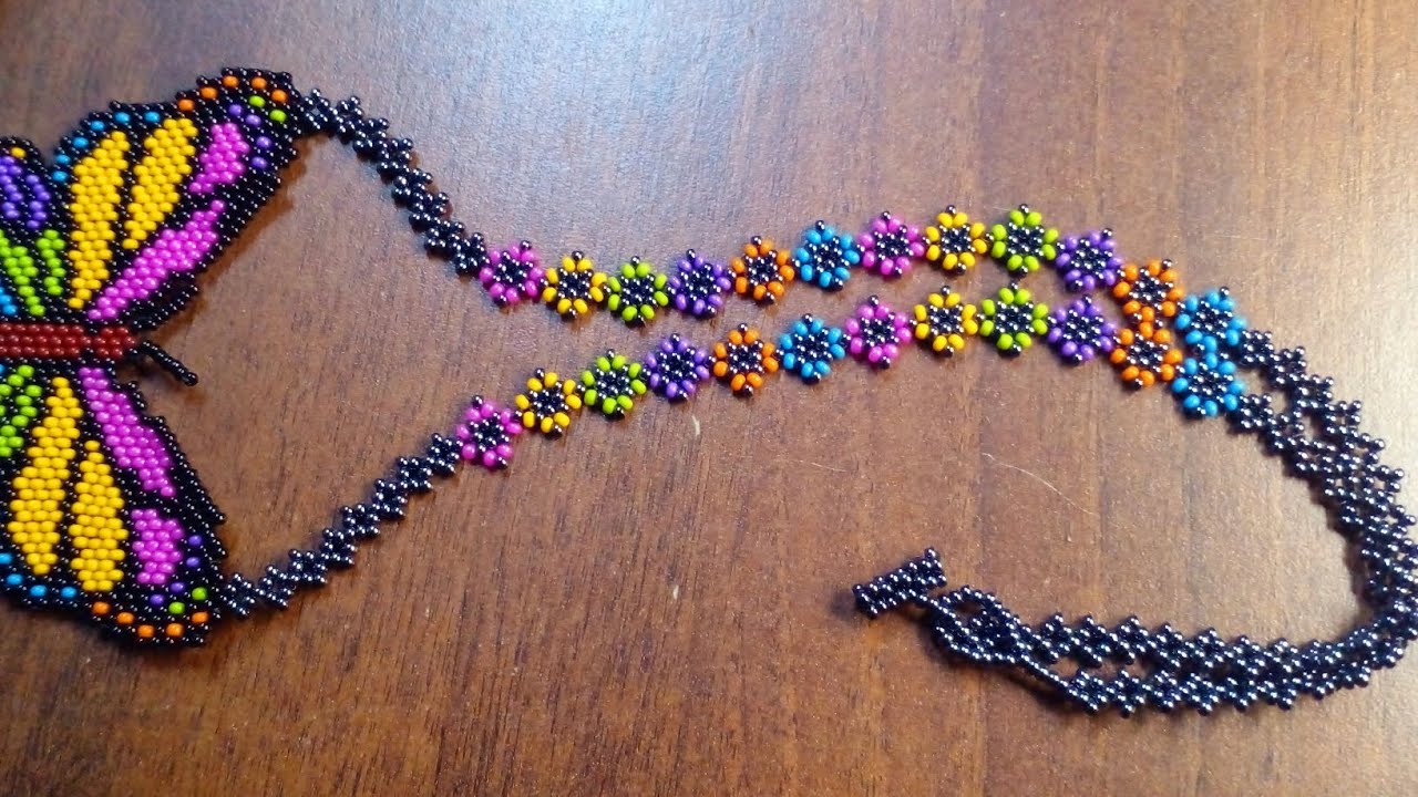 TUTORIAL CADENA FLOR EN  MOSTACILLAS PARA COLLAR O PULSERAS  #mostacillas #beads #business