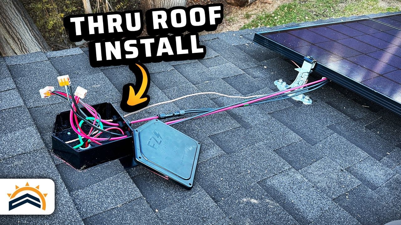 Как проложить провода для солнечных панелей через крышу | EZ Solar Junction Box