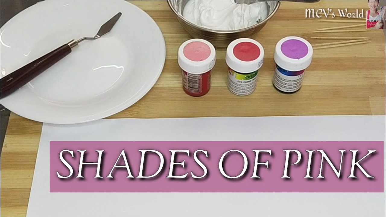Different Shades of Pink | Icing Color | by MCV's World