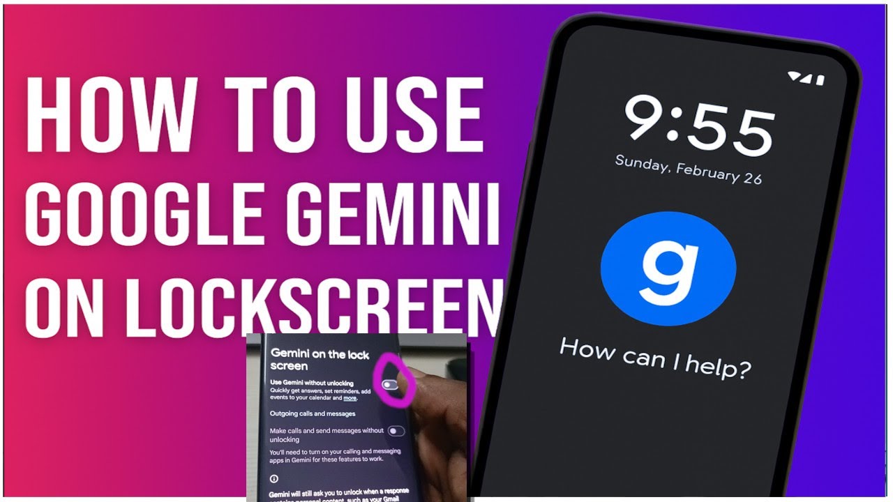 How to Use Google Gemini On Lockscreen