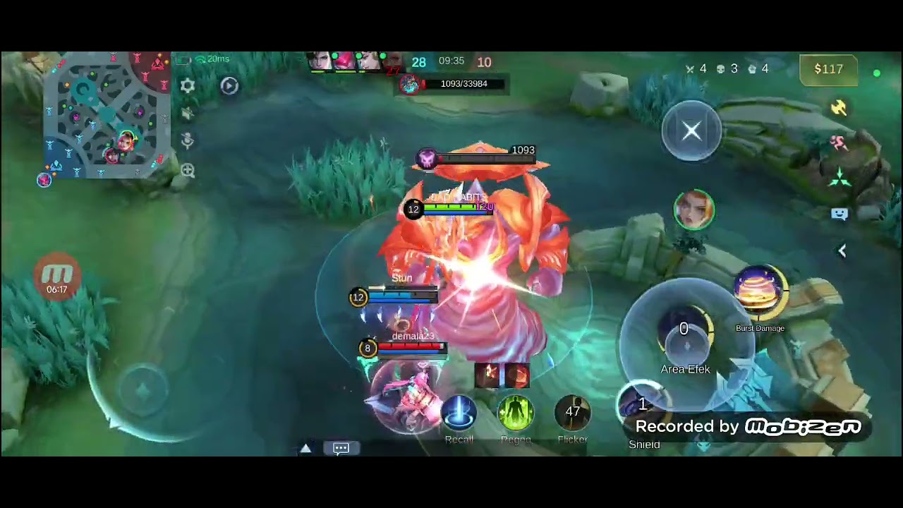 Mobile Legend : (Solo) Esmeralda Exp di gendong ,😄