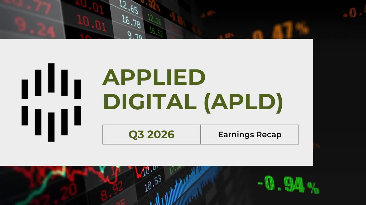 $APLD Applied Digital Q3 2026 Earnings | AI Data Center Boom Explained