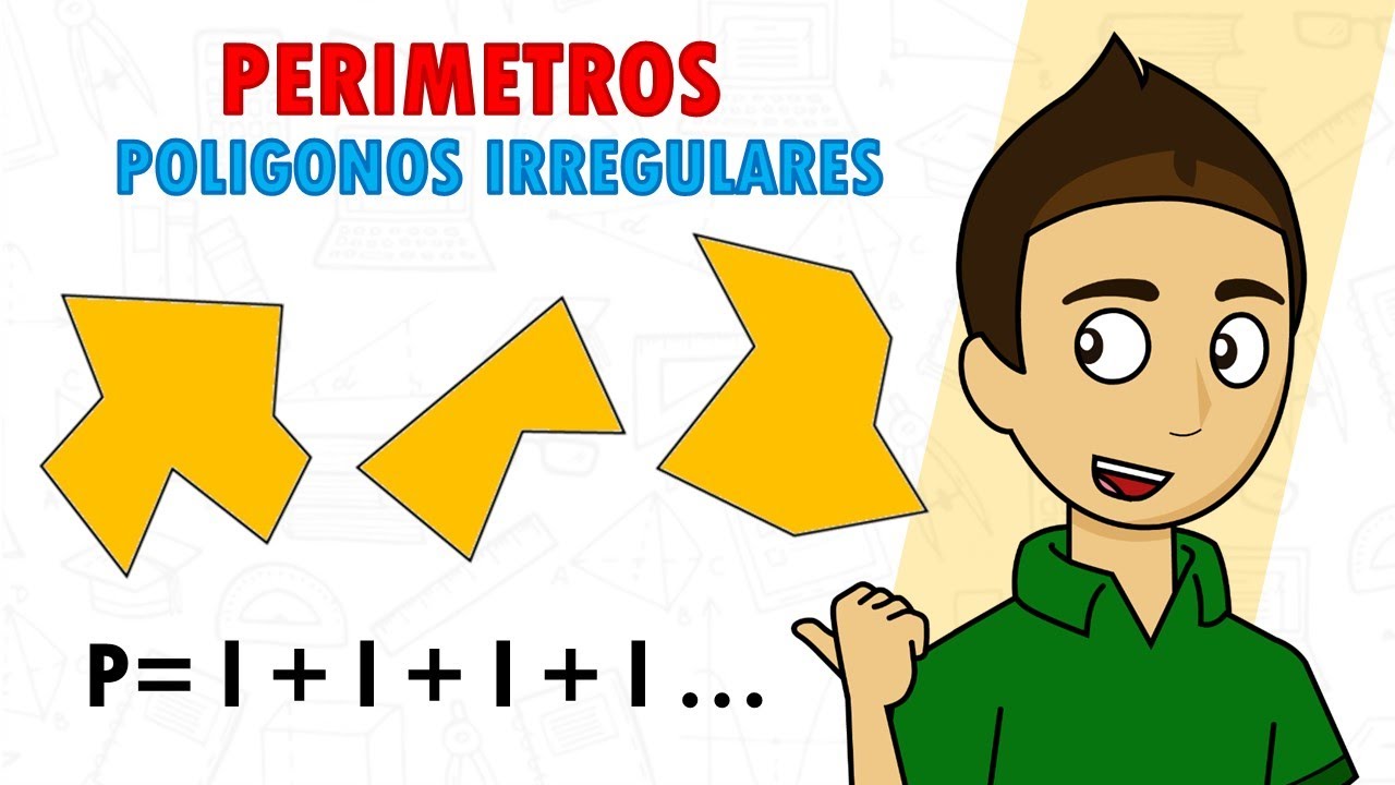 PERIMETRO DE FIGURAS IRREGULARES Super facil  - Para principiantes (POLIGONOS IRREGULARES)