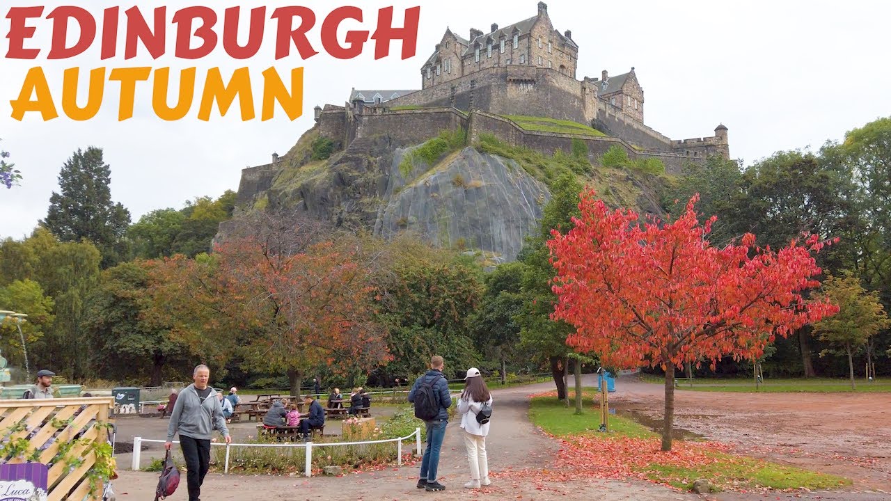 Walking in Edinburgh in Autumn - Scotland