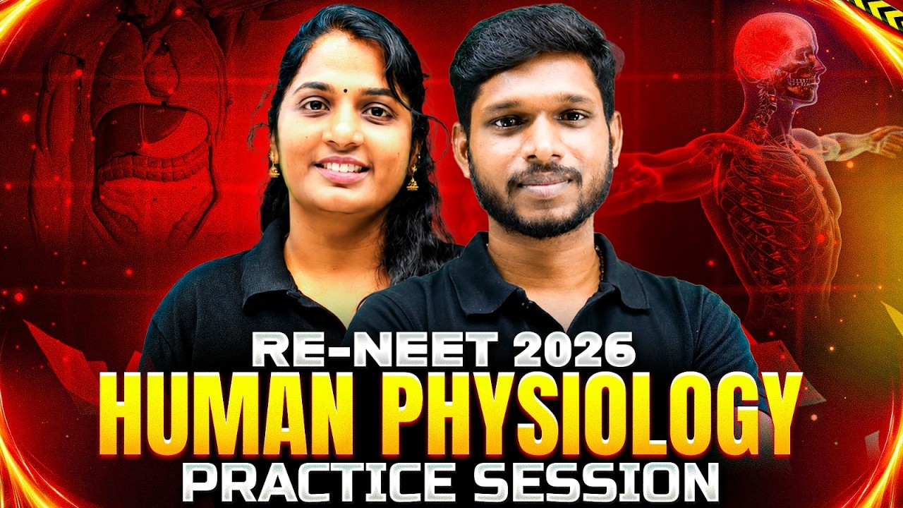 Re NEET 2026: Human Physiology Practice Session🔥 | Complete Revision | PW NEET Telugu