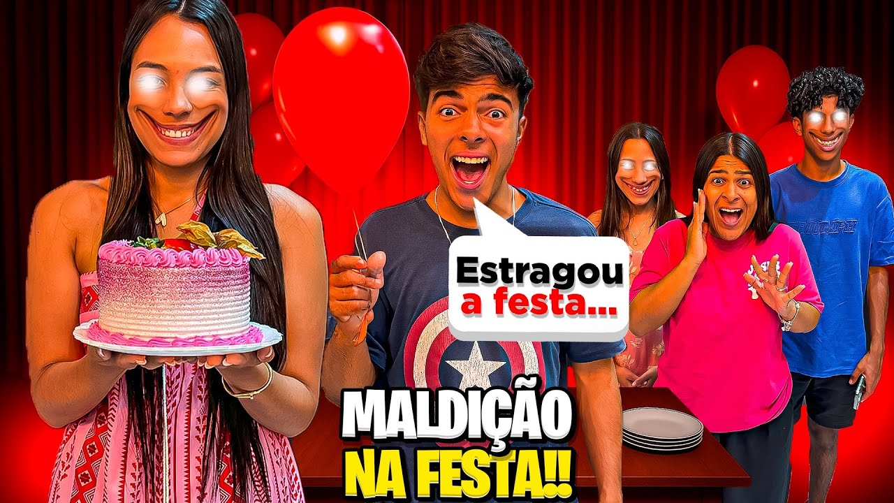 A MALDIÇÃO DO SORRISO ESTRAGOU O ANIVERSARIO…😱*surpresa para vizinha