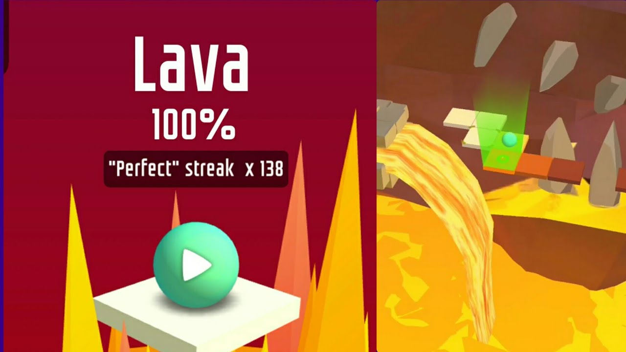 Dancing Ball - Lava (different speeds)