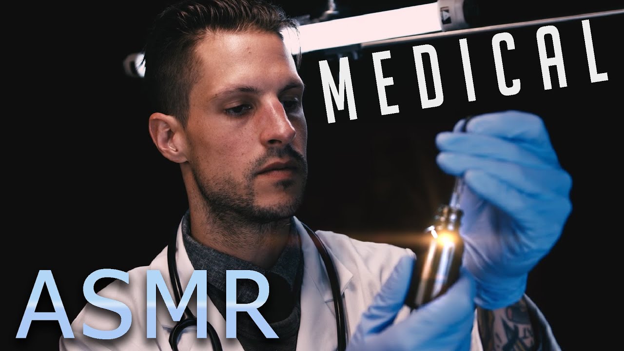 ASMR Friendly Doctor Throat Medical Exam Checkup | Light Triggers Face Touching Examination Roleplay