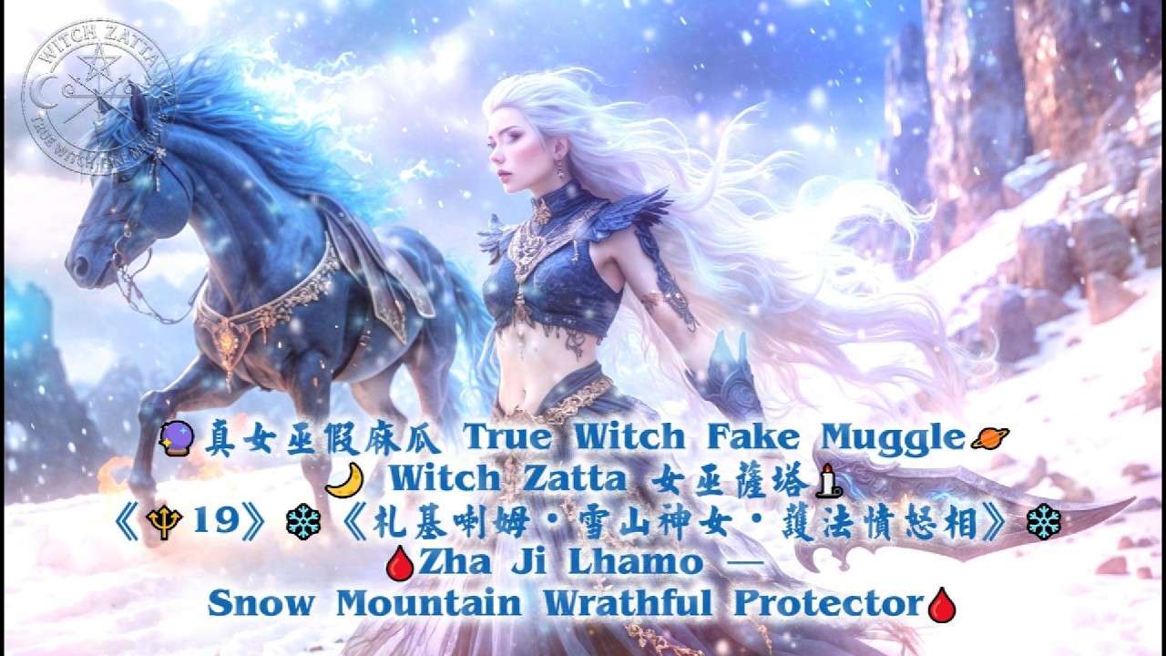 《🔱19》❄️《札基喇姆・雪山神女・護法憤怒相》❄️🩸Zha Ji Lhamo — Snow Mountain Wrathful Protector🩸
