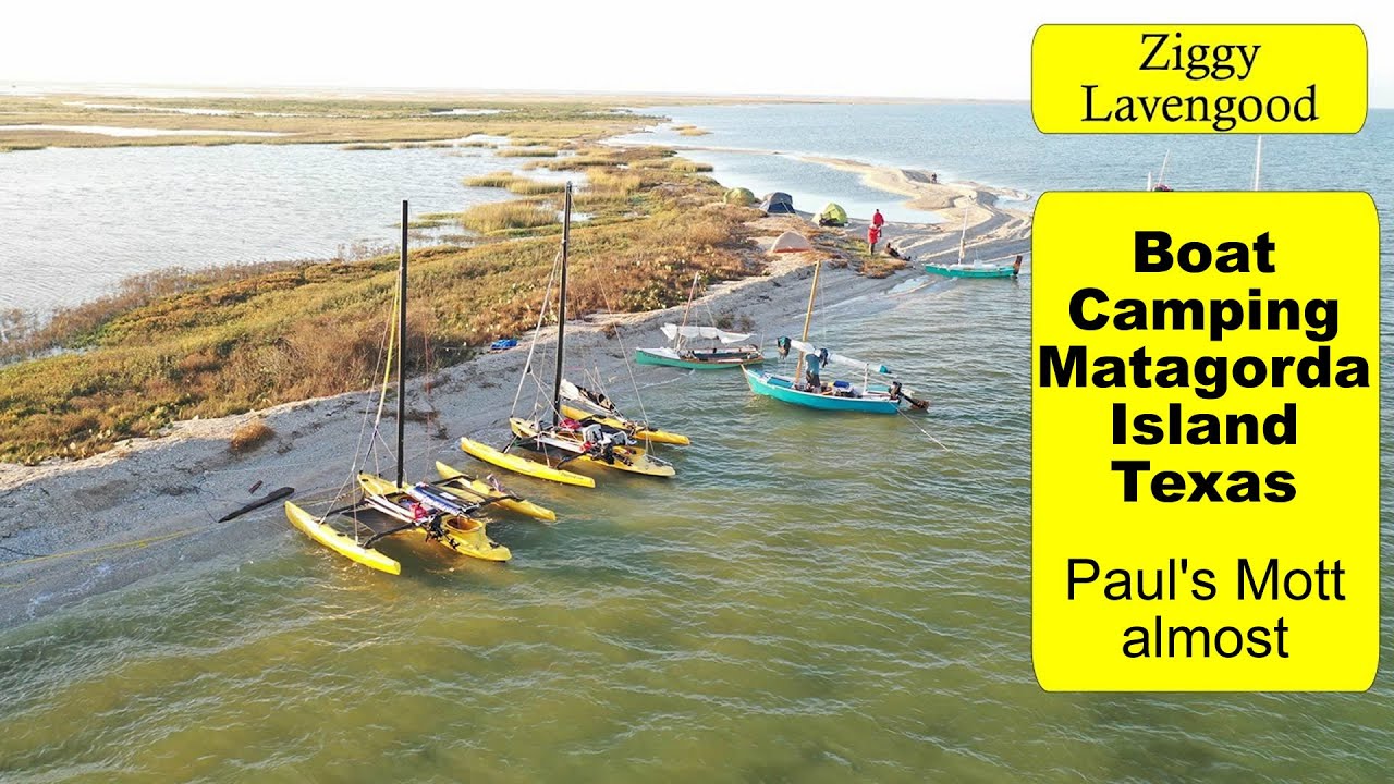 Boat Camping in a Windrider 17,  Paul's Mott, Aransas Bay Texas