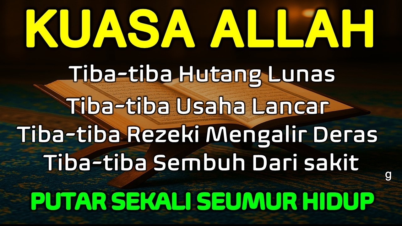 PUTAR ZIKIR INI DIANGKAT DERAJAT ALLAH MUDAHKAN SMUANYA REZEKI USAHA LANCAR BERKAH BEBAS HUTANG #316