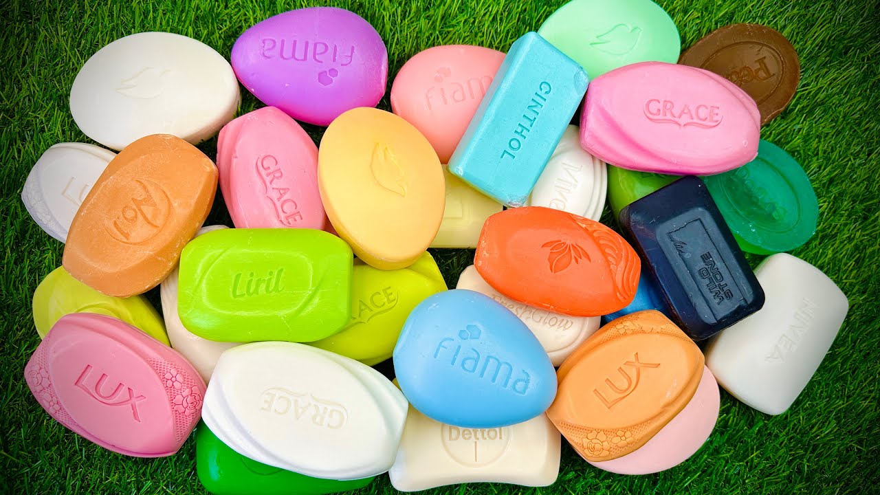 Colorful Soap Bars ASMR | Satisfying Soap Collection | Relaxing No Talking Sounds