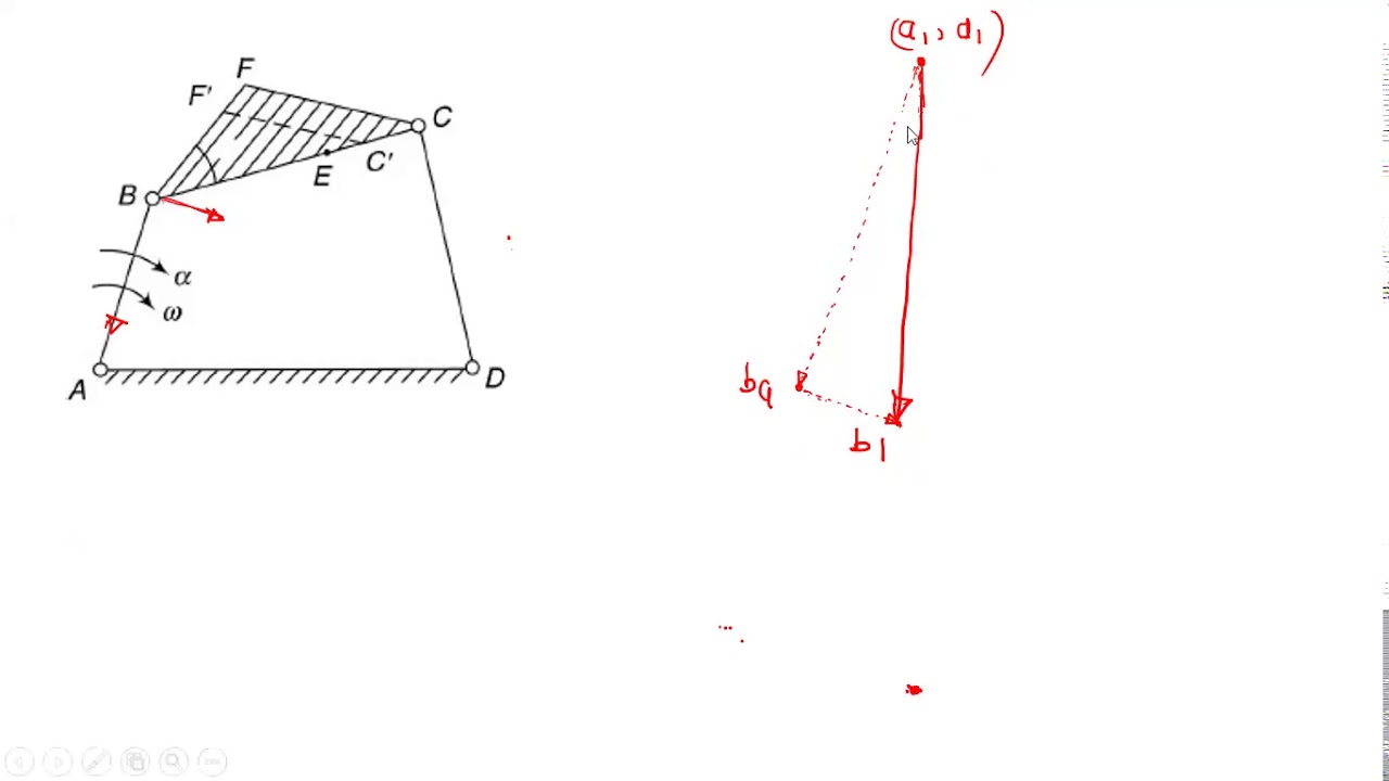 Acceleration Analysis of Fourbar and single slider crank mechanisms