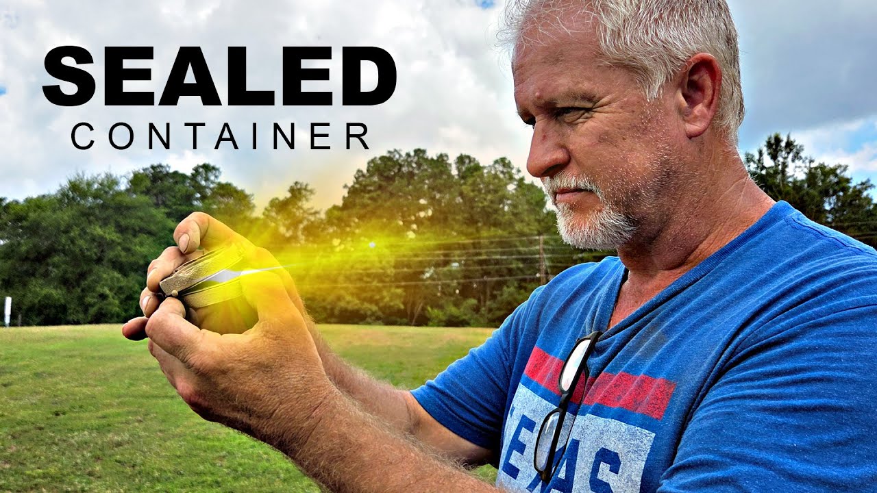 SEALED CONTAINER Found BURIED at Old Homesite Using A Metal Detector!