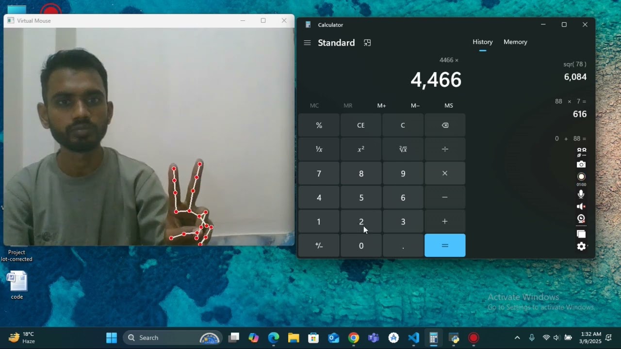 InvisiClick - Gesture-Based Virtual Mouse Control
