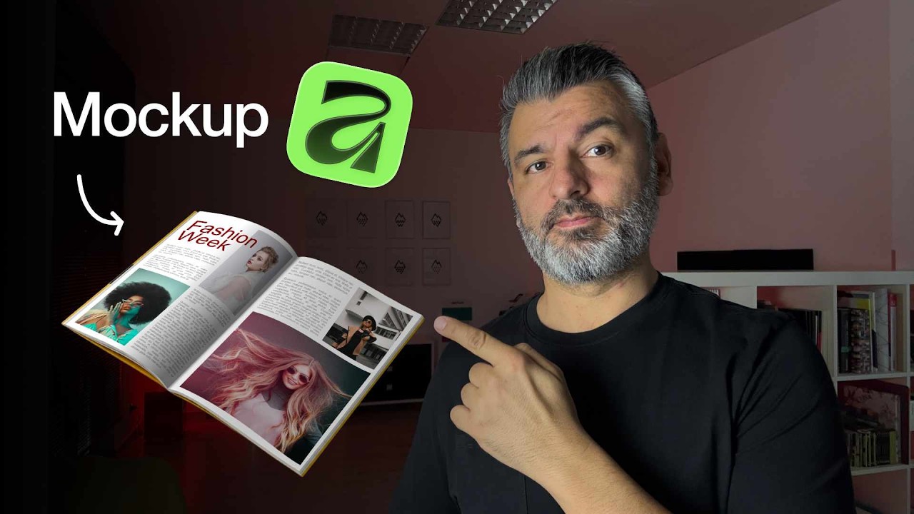 Come creare un MOCKUP realistico da zero con AFFINITY (da una semplice foto!)