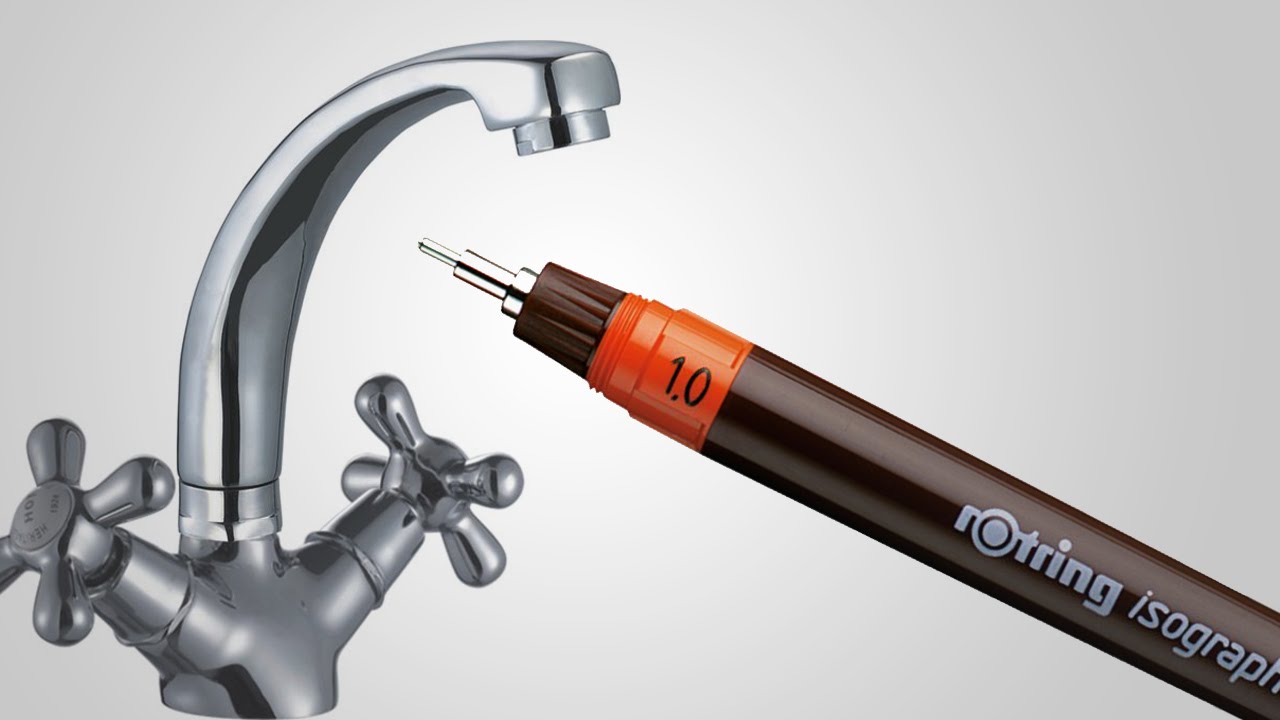 How to clean and wash isograph Rotring. Global Drawing Club