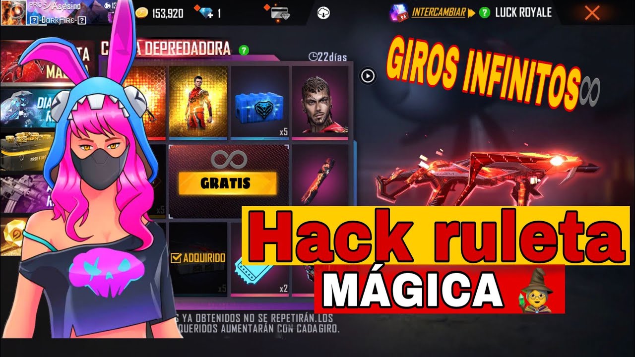 🔥BUG DE GIRO INFINITO EN LA RULETA M&Aacute;GICA FREE FIRE/HACK GIROS INFINITOS(GRATIS 100% REAL{TRUCO