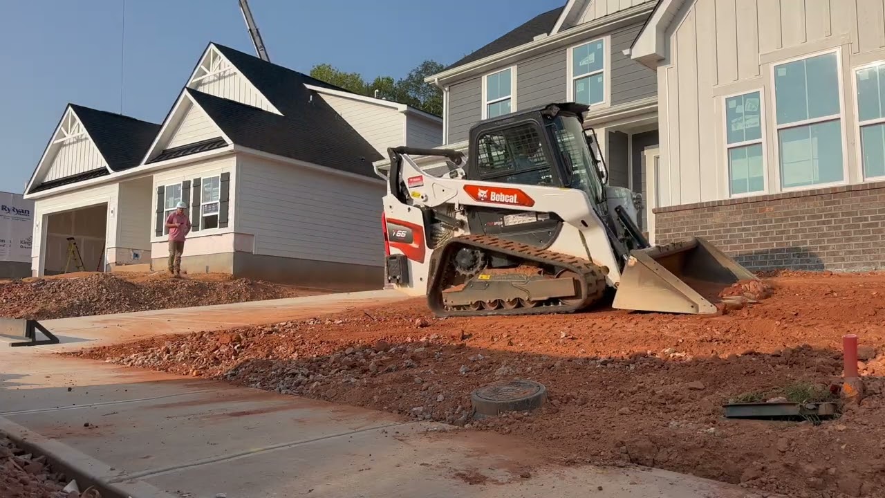 Grading for landscaping