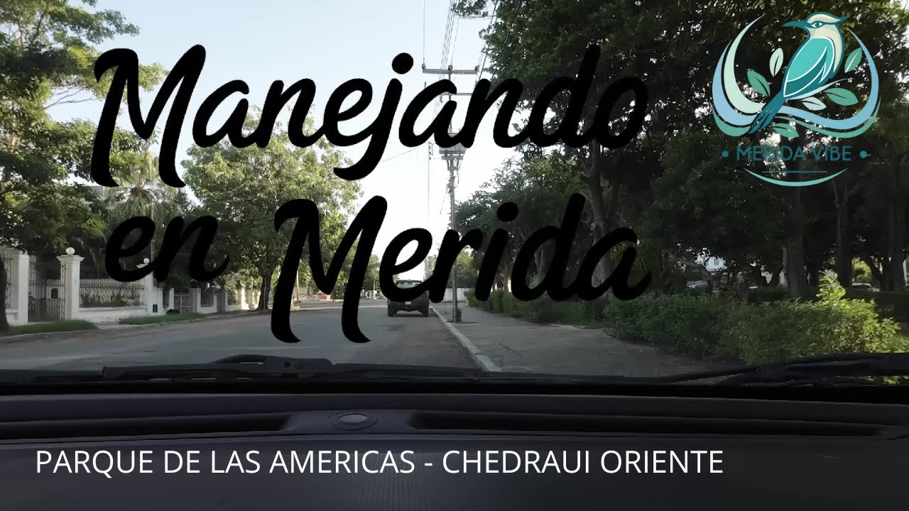 POV MANEJANDO EN MERIDA RUTA PARQUE DE LAS AMERICAS A CHEDRAUI ORIENTE