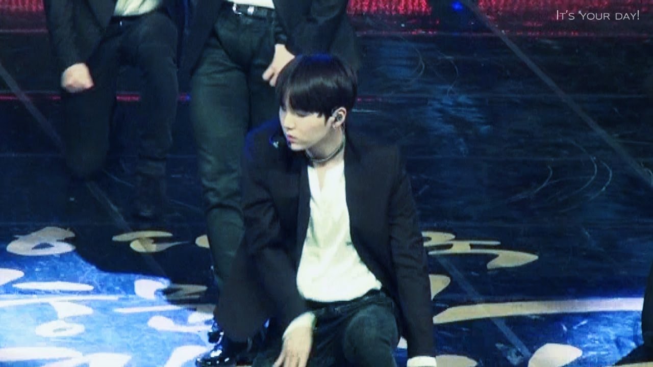 161027 대중문화예술상 피땀눈물 BTS  SUGA