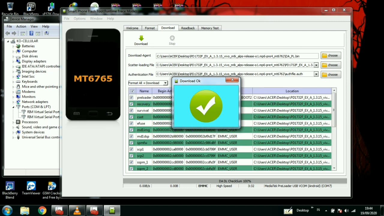 CARA FLASHING/INSTAL ULANG VIVO Y81 1808 (PD1732F)