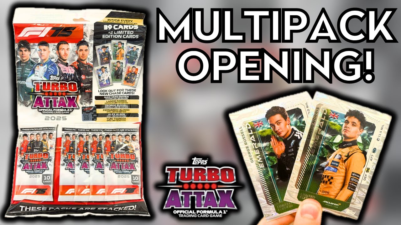 6 EXCLUSIVE LIMITED EDITION CARD! | TOPPS F1 TURBO ATTAX 2025 | TRIPLE MULTIPACK OPENING!
