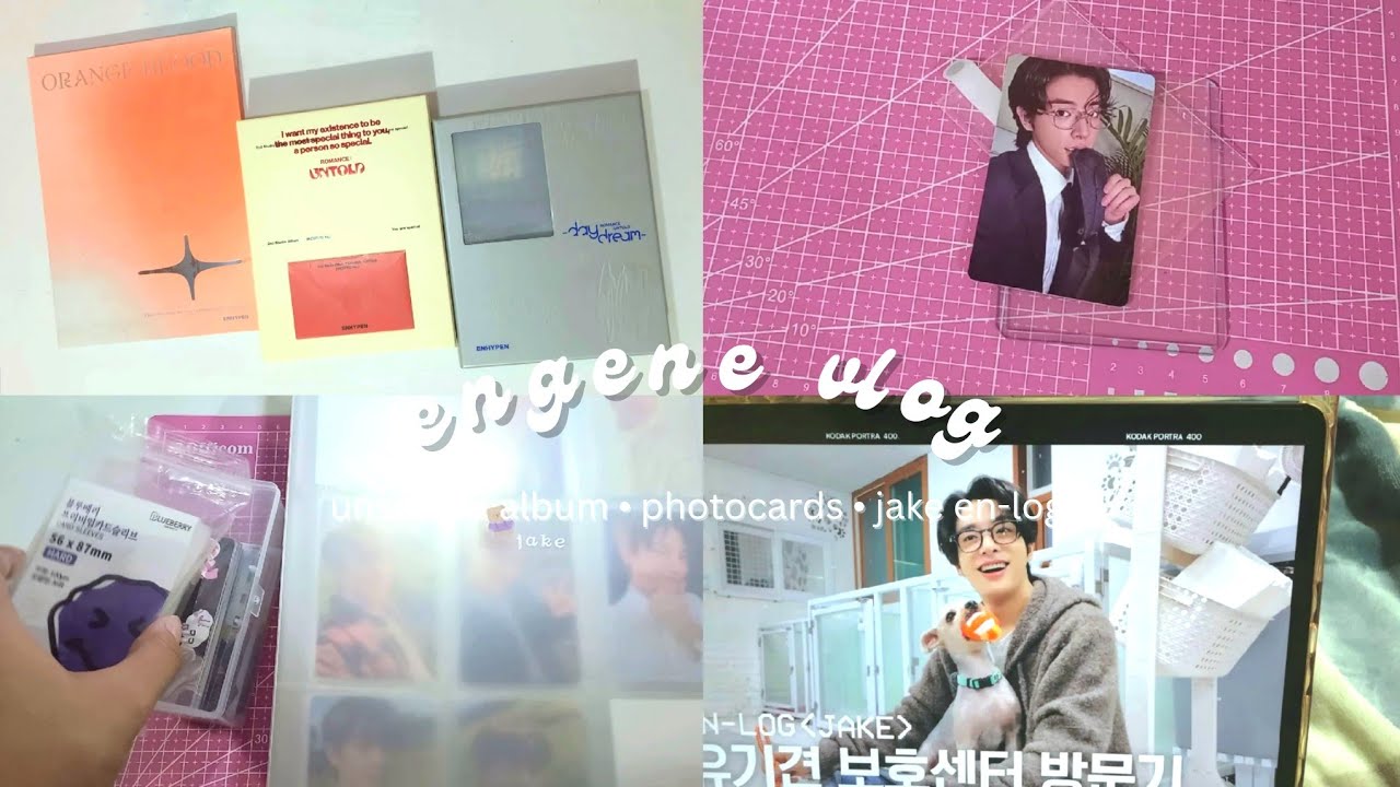 engene vlog #12 🛍;; unsealed albums, photocards, and jake en-log