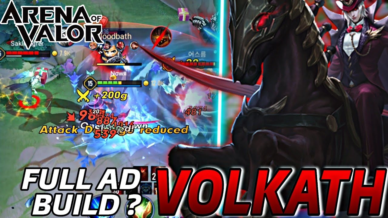 Metanın En Güçlü Ormancısı Volkath mı? | Yeni Build İle Full Ad 20 Kill | Arena of Valor