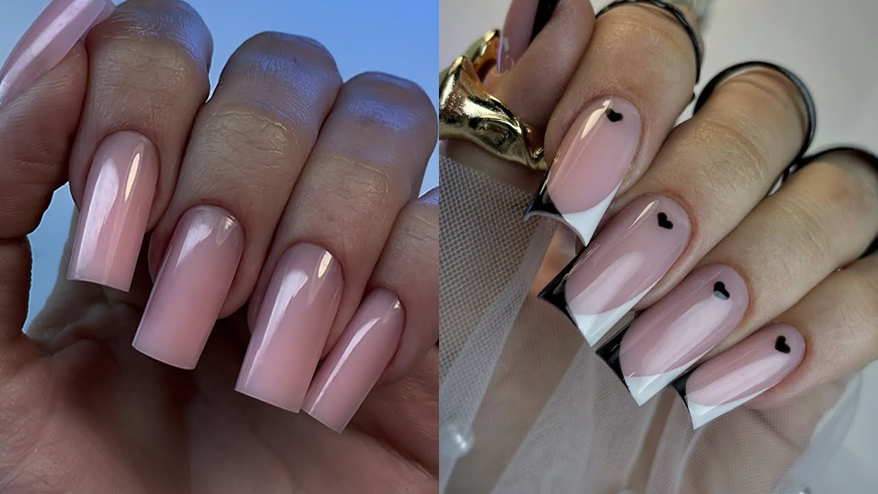 How to do a one-step French manicure/black and white manicure