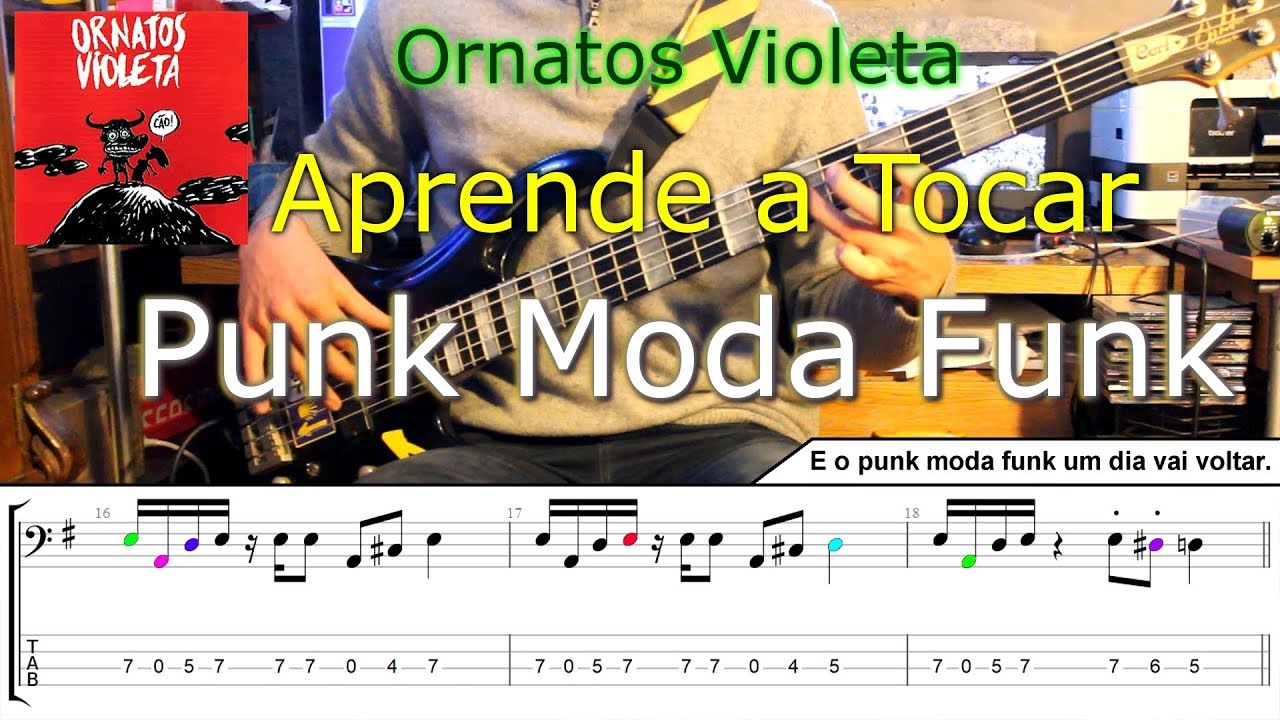 Ornatos Violeta - Punk Moda Funk - Bass/Baixo Cover  c/Tab (cifra)