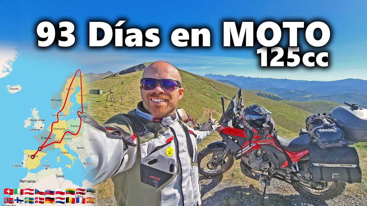 ✅ Increíble VIAJE en MOTO de 125cc por Europa