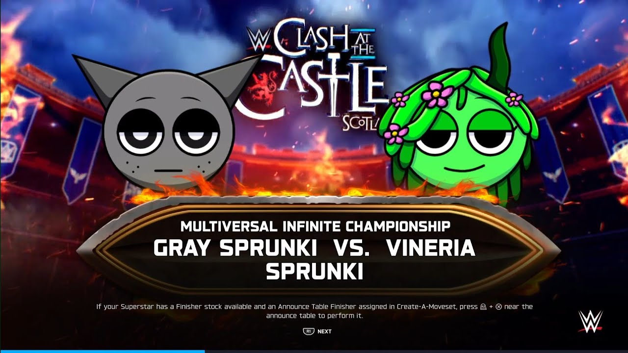 Gray vs Vineria WWE2K25 Sprunki