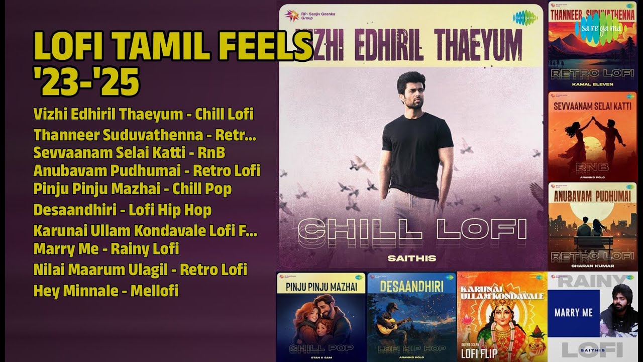 லோஃபை தமிழ் ஃபீல்ஸ் '23-'25 | Saithis Songs | Vizhi Edhiril Thaeyum  Chill Lofi